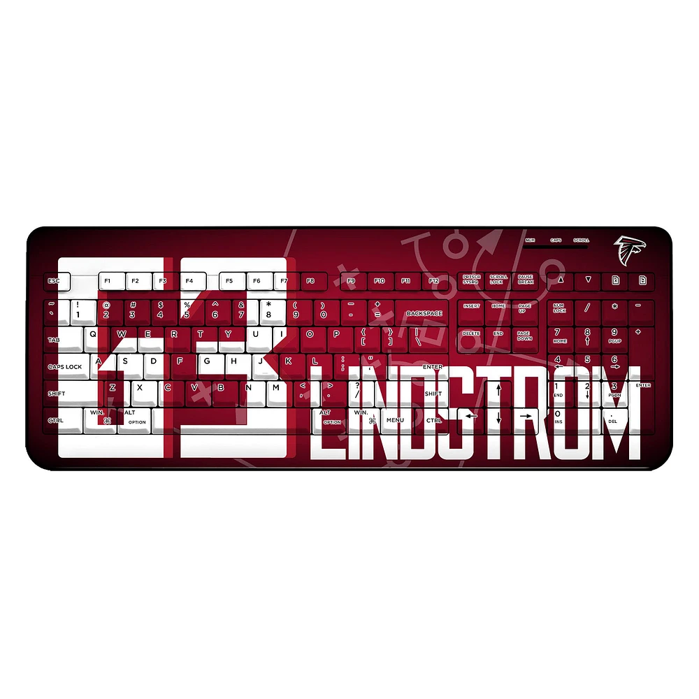Keyscaper Chris Lindstrom Atlanta Falcons Wireless Keyboard