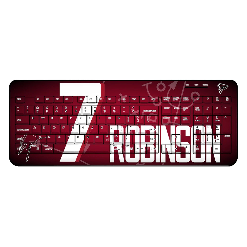 Keyscaper Bijan Robinson Atlanta Falcons Wireless Keyboard