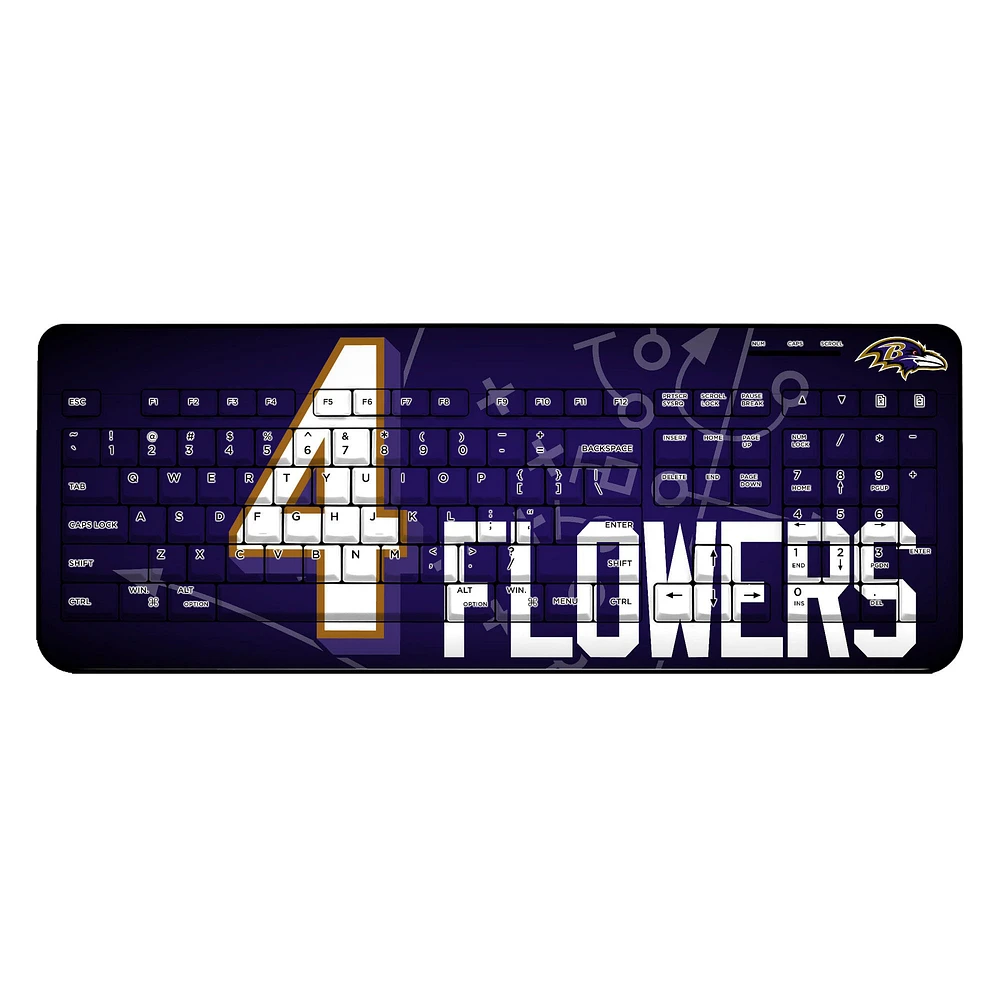 Keyscaper Zay Flowers Baltimore Ravens Wireless Keyboard
