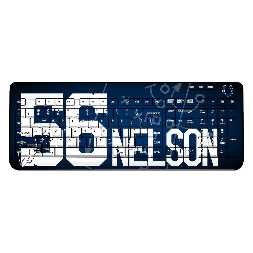 Keyscaper Quenton Nelson Indianapolis Colts Wireless Keyboard