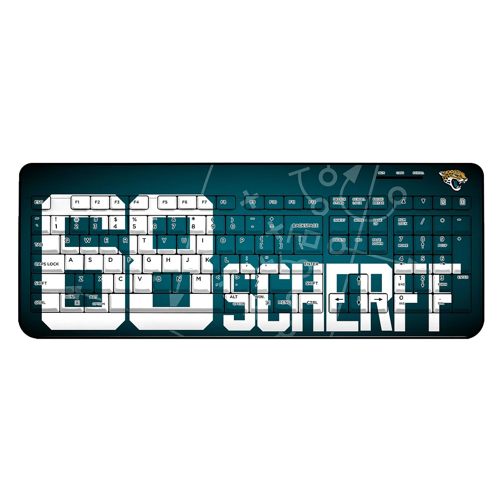 Keyscaper Brandon Scherff Jacksonville Jaguars Wireless Keyboard