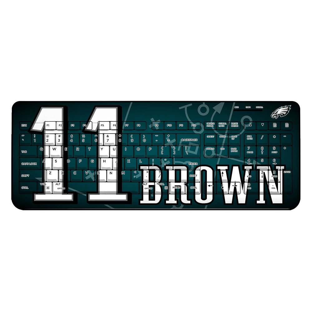 Keyscaper A.J. Brown Philadelphia Eagles Wireless Keyboard