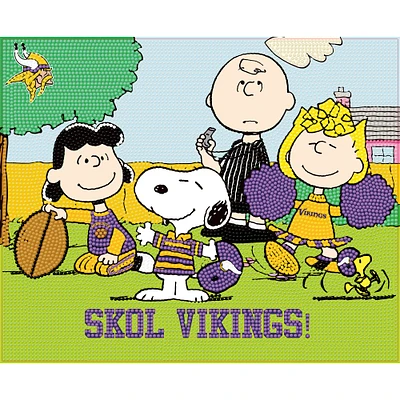 Minnesota Vikings Snoopy Diamond Painting Craft Kit