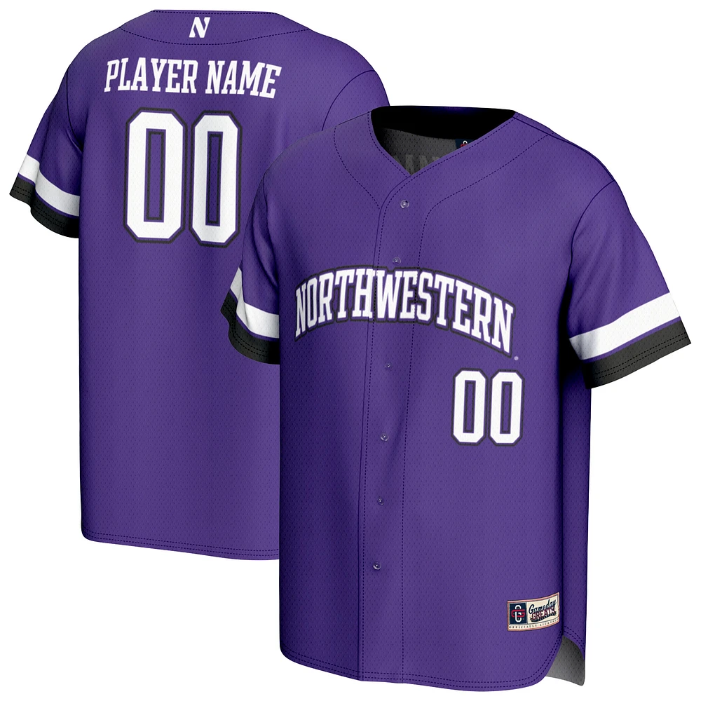 Youth GameDay Greats Purple Northwestern Wildcats NIL Pick-A-Player Lightweight Collegiate Baseball Fashion Jersey