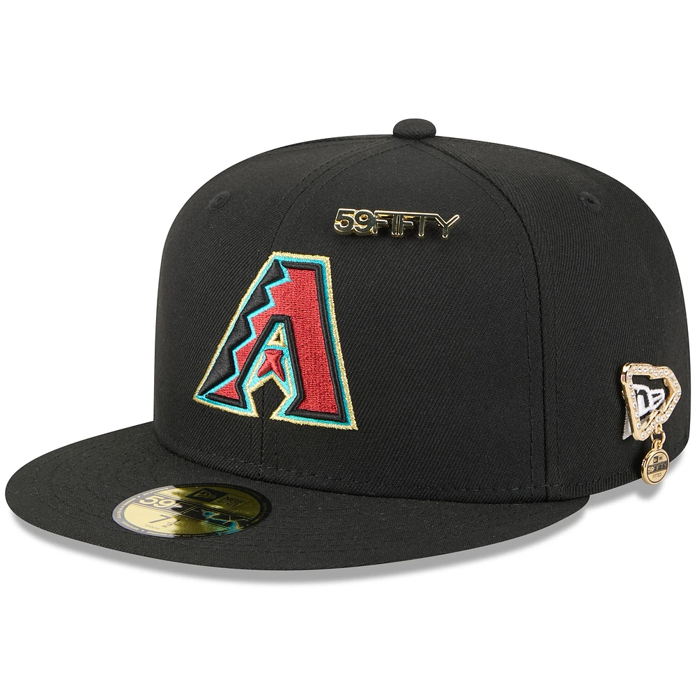 Men's New Era Black Arizona Diamondbacks 2025 59FIFTY Day Fitted Hat with Pins