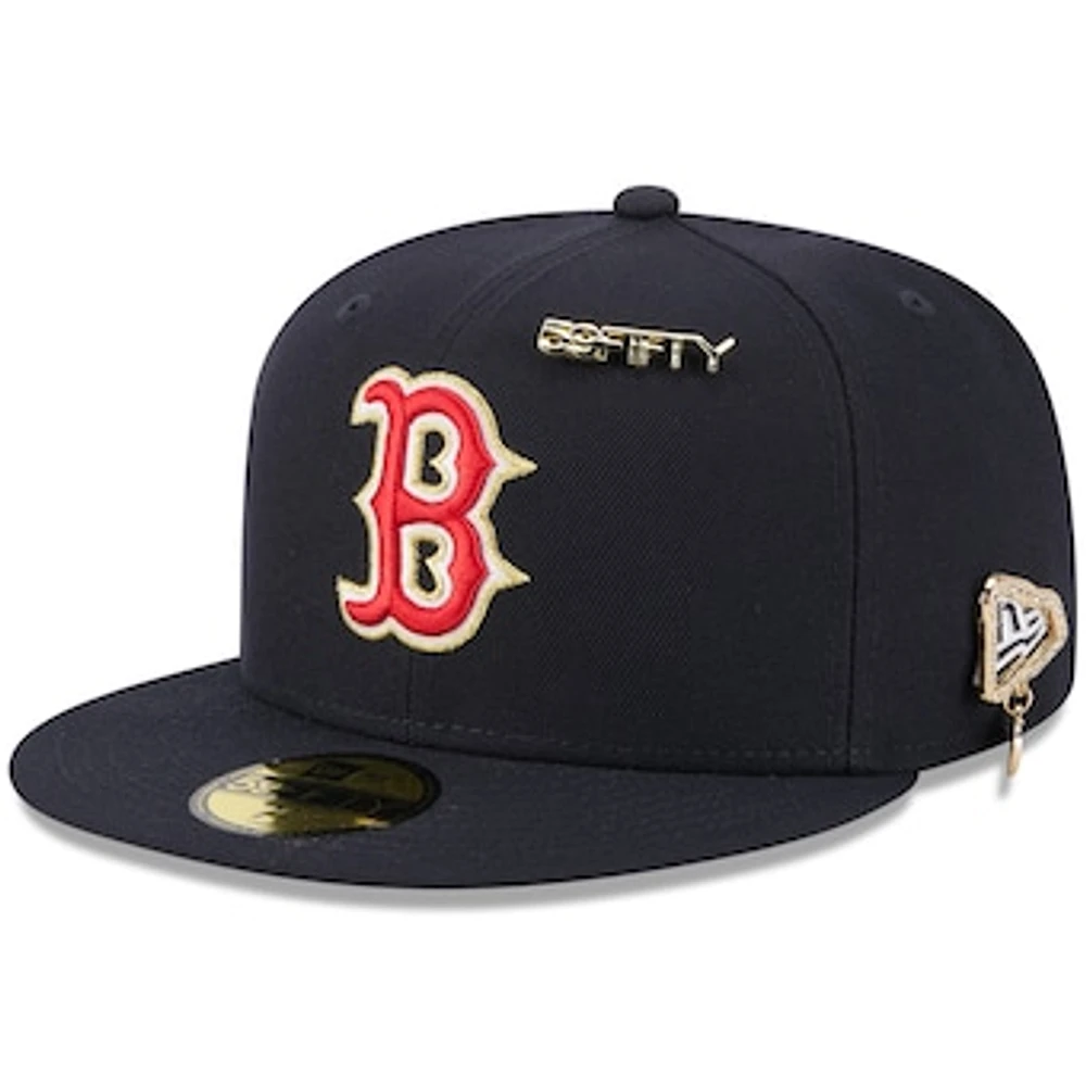 Men's New Era Navy Boston Red Sox 2025 59FIFTY Day Fitted Hat with Pins