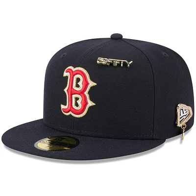 Men's New Era Navy Boston Red Sox 2025 59FIFTY Day Fitted Hat with Pins