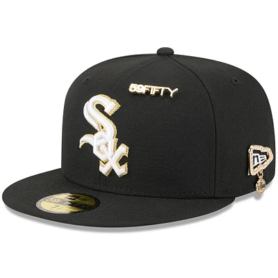 Men's New Era Black Chicago White Sox 2025 59FIFTY Day Fitted Hat with Pins