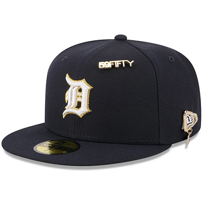 Men's New Era Navy Detroit Tigers 2025 59FIFTY Day Fitted Hat with Pins
