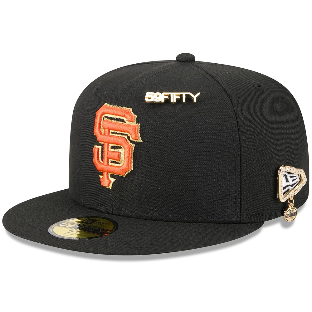 Men's New Era Black San Francisco Giants 2025 59FIFTY Day Fitted Hat with Pins