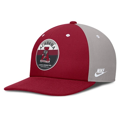 Men's Nike Crimson/Gray Alabama Crimson Tide Prep Pro Performance Snapback Hat