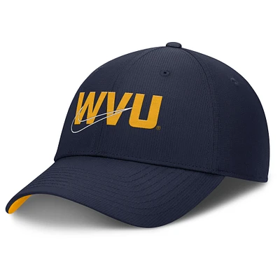 Men's Nike Navy West Virginia Mountaineers Club Prep Performance Adjustable Hat