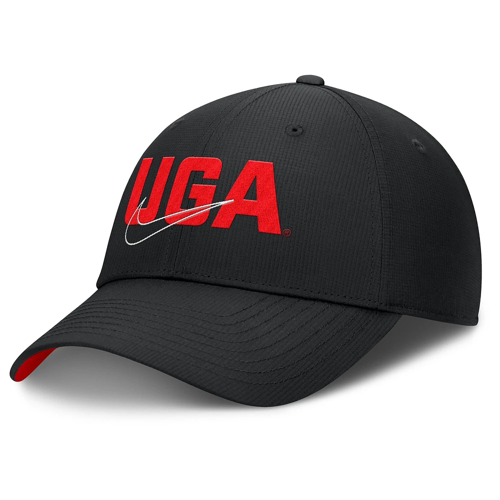 Men's Nike Black Georgia Bulldogs Club Prep Performance Adjustable Hat