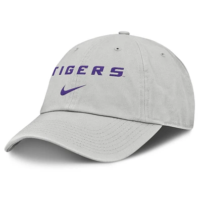 Men's Nike Gray LSU Tigers 2025 On-Field Gameday Club Adjustable Hat