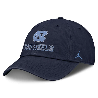 Men's Jordan Brand Navy North Carolina Tar Heels 2025 On-Field Club Adjustable Hat