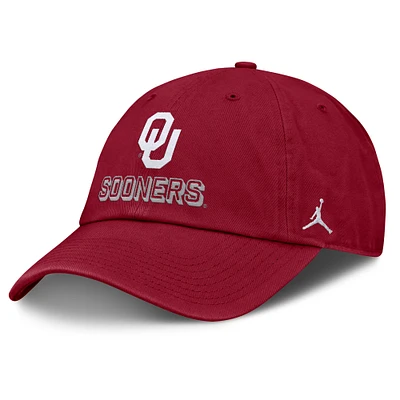 Men's Jordan Brand Crimson Oklahoma Sooners 2025 On-Field Club Adjustable Hat