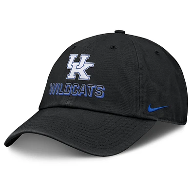 Men's Nike Black Kentucky Wildcats 2025 On-Field Club Adjustable Hat