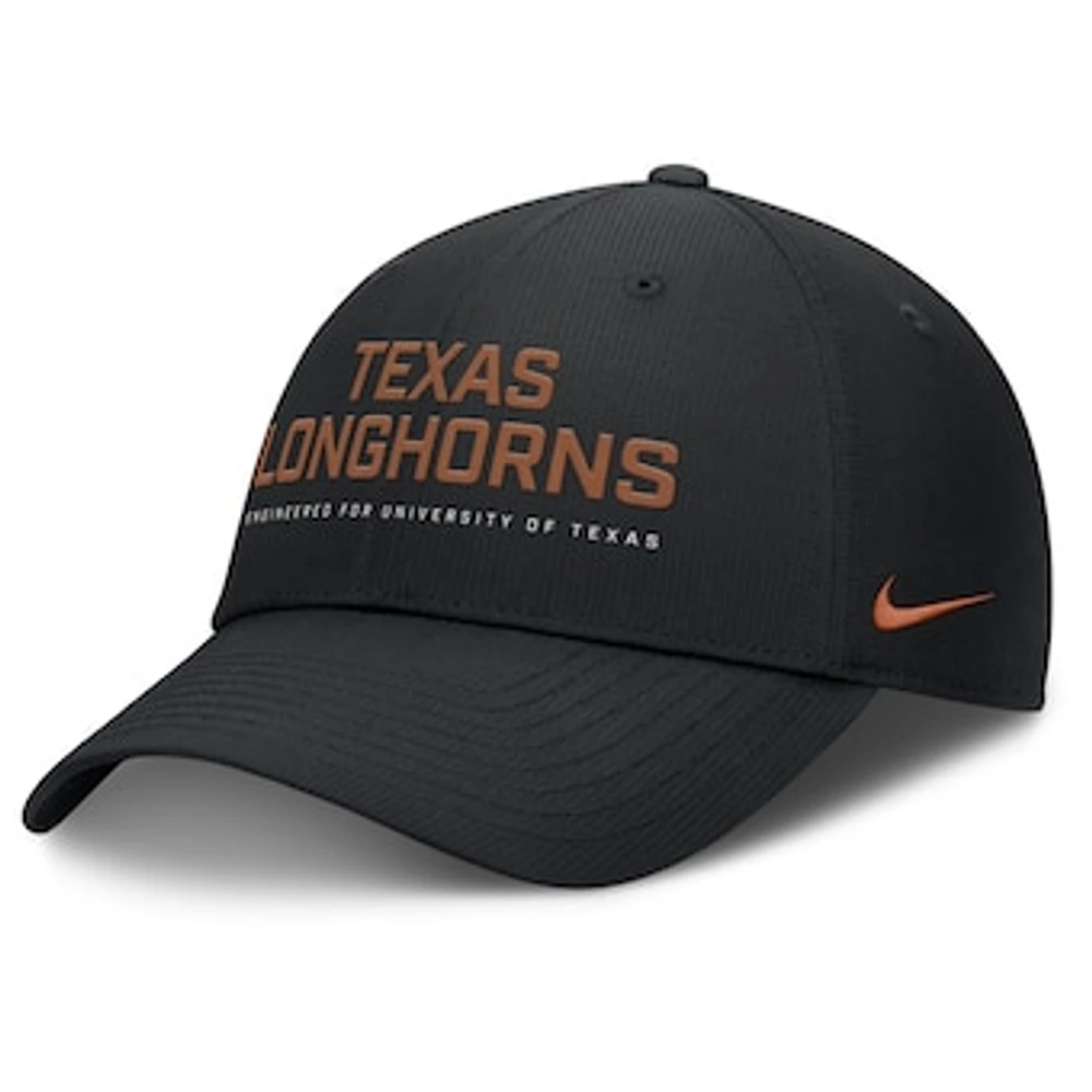 Men's Nike Black Texas Longhorns 2025 On-Field Gameday Club Adjustable Hat