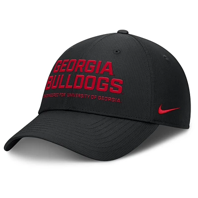 Men's Nike Black Georgia Bulldogs 2025 On-Field Gameday Club Adjustable Hat