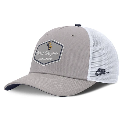 Men's Nike Gray West Virginia Mountaineers Rise Legacy Adjustable Trucker Hat