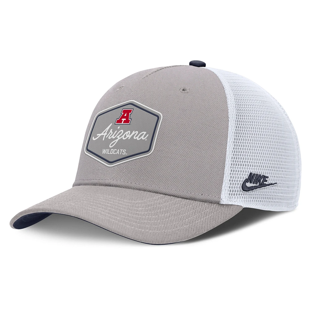 Men's Nike Gray Arizona Wildcats Rise Legacy Adjustable Trucker Hat