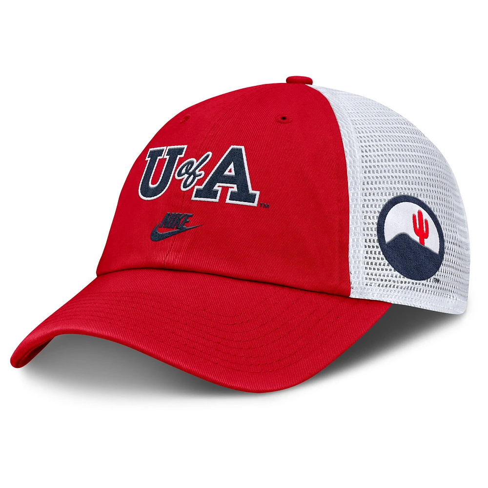 Men's Nike Red Arizona Wildcats Club Legacy Adjustable Trucker Hat