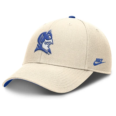 Men's Nike Natural Duke Blue Devils Rise Legacy Adjustable Hat