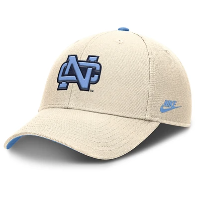 Men's Nike Natural North Carolina Tar Heels Rise Legacy Adjustable Hat