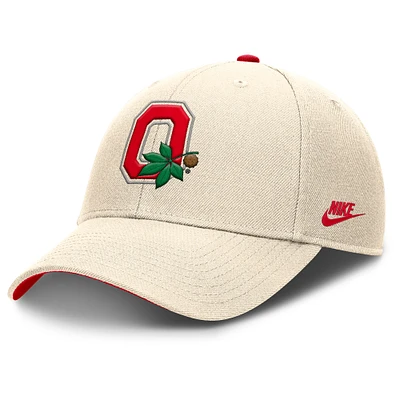 Men's Nike Natural Ohio State Buckeyes Rise Legacy Adjustable Hat