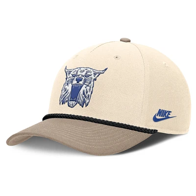 Men's Nike Natural Kentucky Wildcats Rise Legacy Throwback Logo Adjustable Hat