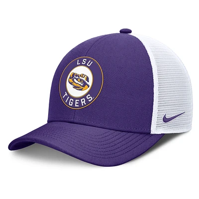 Men's Nike Purple/White LSU Tigers Rise Primetime Performance Trucker Adjustable Hat