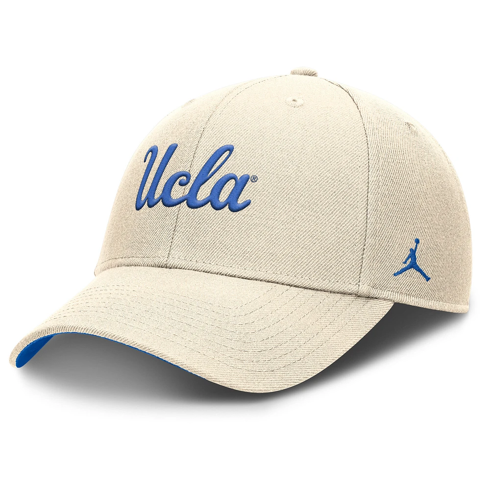 Men's Jordan Brand Natural UCLA Bruins Primetime Rise Dri-FIT Adjustable Hat