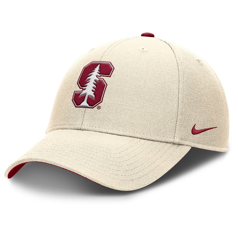 Men's Nike Natural Stanford Cardinal Primetime Rise Dri-FIT Adjustable Hat