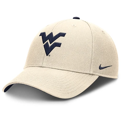 Men's Nike Natural West Virginia Mountaineers Primetime Rise Dri-FIT Adjustable Hat