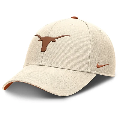 Men's Nike Natural Texas Longhorns Primetime Rise Dri-FIT Adjustable Hat