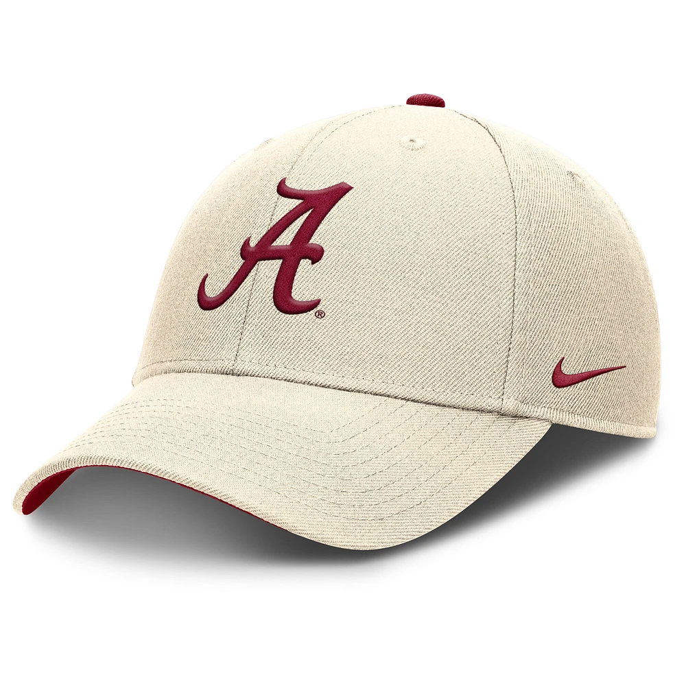 Men's Nike Natural Alabama Crimson Tide Primetime Rise Dri-FIT Adjustable Hat
