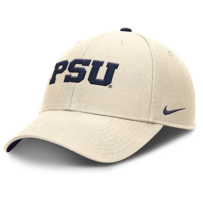 Men's Nike Natural Penn State Nittany Lions Primetime Rise Dri-FIT Adjustable Hat