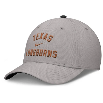 Men's Nike Gray Texas Longhorns Rise Prep Performance Flex Hat