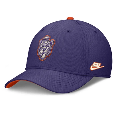 Men's Nike Purple Clemson Tigers Legacy Rise Performance Flex Hat