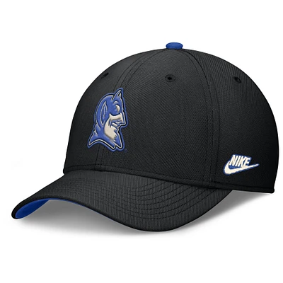 Men's Nike Black Duke Blue Devils Legacy Rise Performance Flex Hat