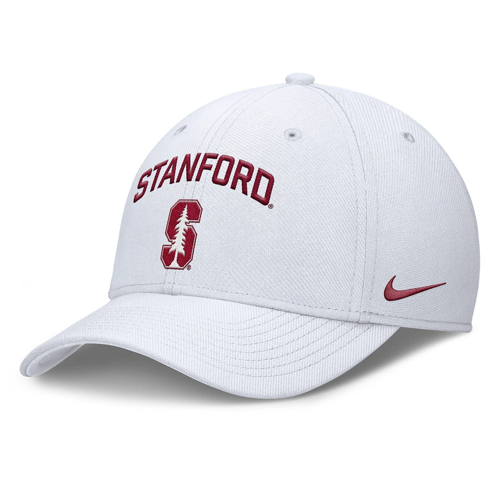 Men's Nike White Stanford Cardinal 2025 On-Field Rise Performance Flex Hat