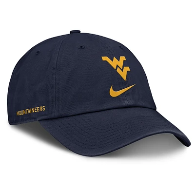 Men's Nike Navy West Virginia Mountaineers Primetime Club Adjustable Hat