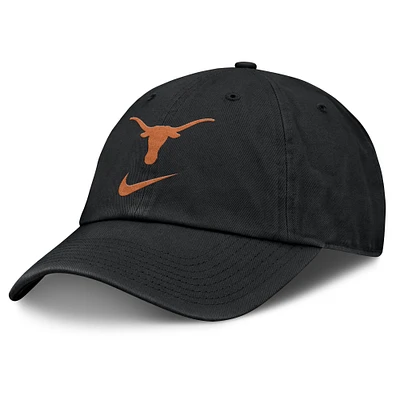 Men's Nike Black Texas Longhorns Primetime Club Adjustable Hat