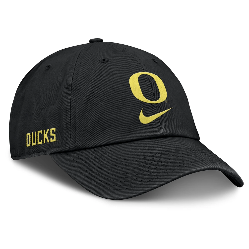 Men's Nike Black Oregon Ducks Primetime Club Adjustable Hat