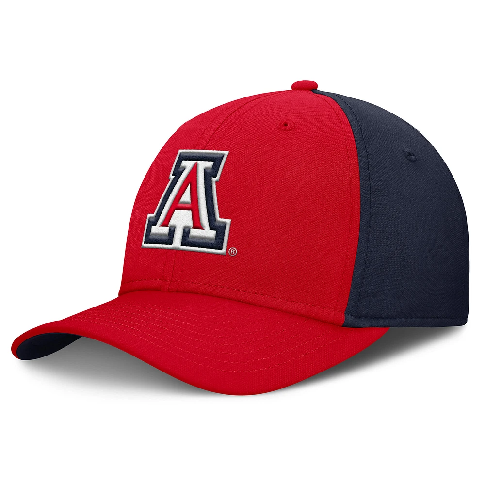 Men's Nike Red/Navy Arizona Wildcats 2025 Sideline Rise Local Performance Flex Hat