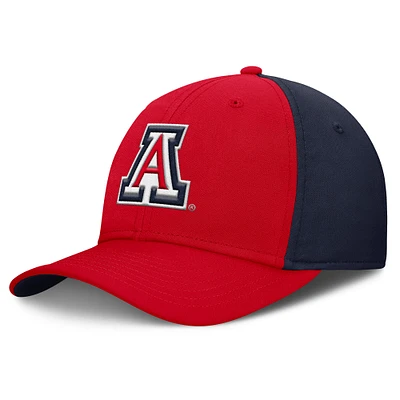 Men's Nike Red/Navy Arizona Wildcats 2025 Sideline Rise Local Performance Flex Hat