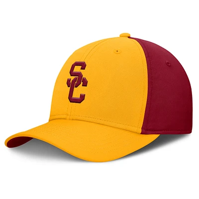 Men's Nike Gold/Cardinal USC Trojans 2025 Sideline Rise Local Performance Flex Hat
