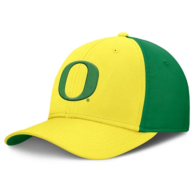 Men's Nike Yellow/Green Oregon Ducks 2025 Sideline Rise Local Performance Flex Hat