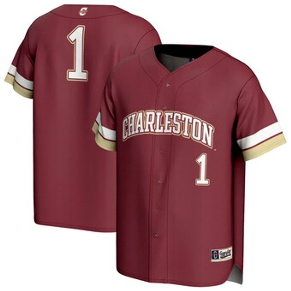 Youth GameDay Greats #1 Maroon Charleston Cougars Lightweight Collegiate Baseball Fashion Jersey