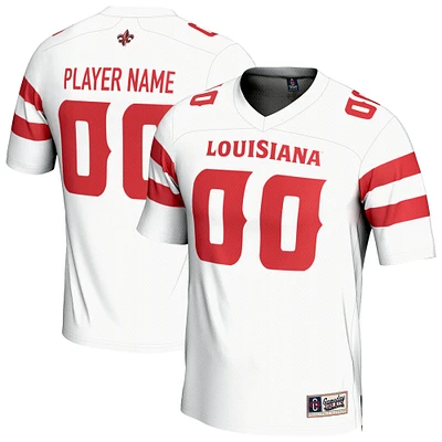 Youth GameDay Greats White Louisiana Ragin' Cajuns NIL Pick-A-Player Football Lightweight Jersey